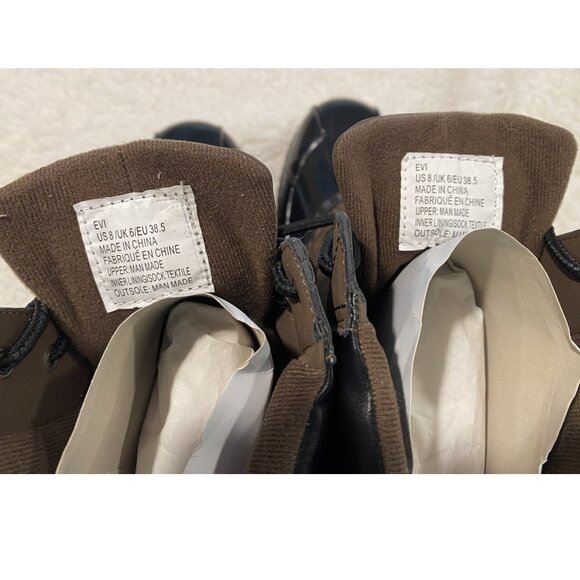 EVI Duck Boots - Brown and Black - Size 8 NWOT - Picture 9 of 9